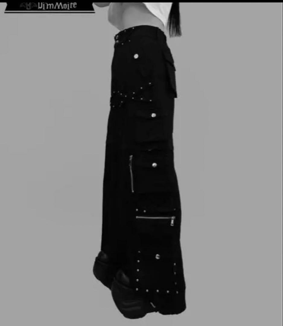 DimMoire スタッズカーゴパンツ 黒 ブラック