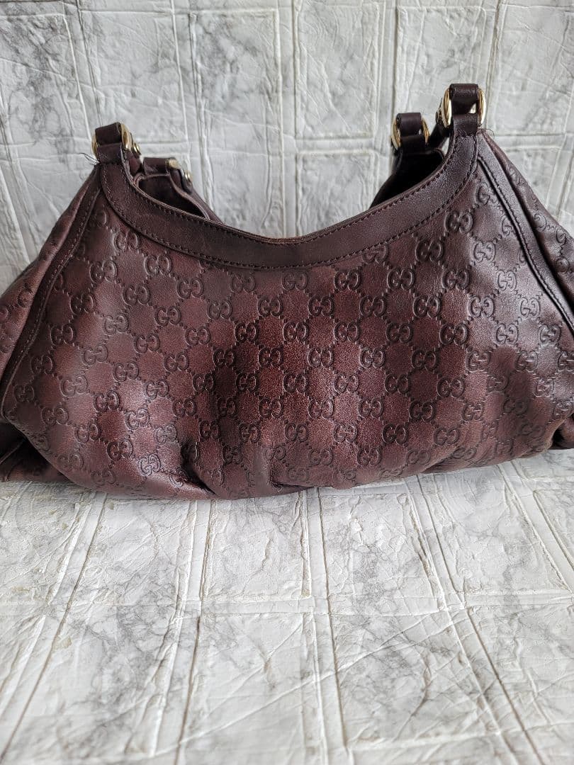 本物 GUCCI グッチ グッチシマ アビー ハンドバッグ ショルダーバッグ