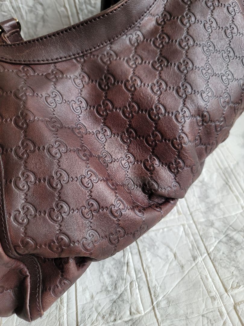 本物 GUCCI グッチ グッチシマ アビー ハンドバッグ ショルダーバッグ