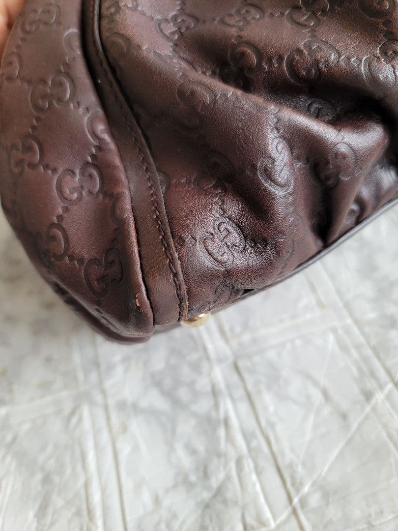 本物 GUCCI グッチ グッチシマ アビー ハンドバッグ ショルダーバッグ