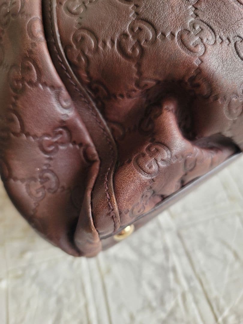 本物 GUCCI グッチ グッチシマ アビー ハンドバッグ ショルダーバッグ