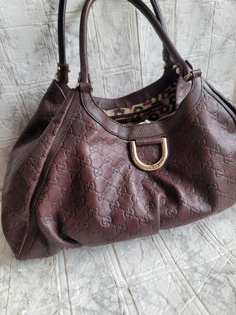 本物 GUCCI グッチ グッチシマ アビー ハンドバッグ ショルダーバッグ