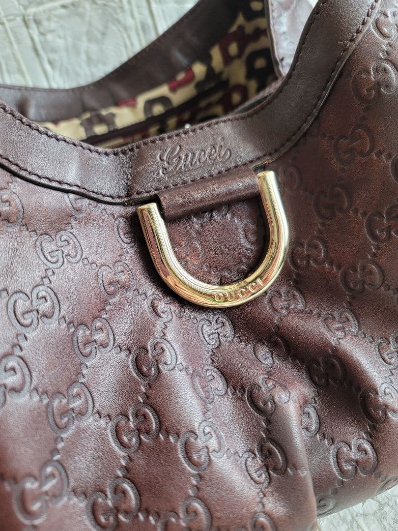 本物 GUCCI グッチ グッチシマ アビー ハンドバッグ ショルダーバッグ