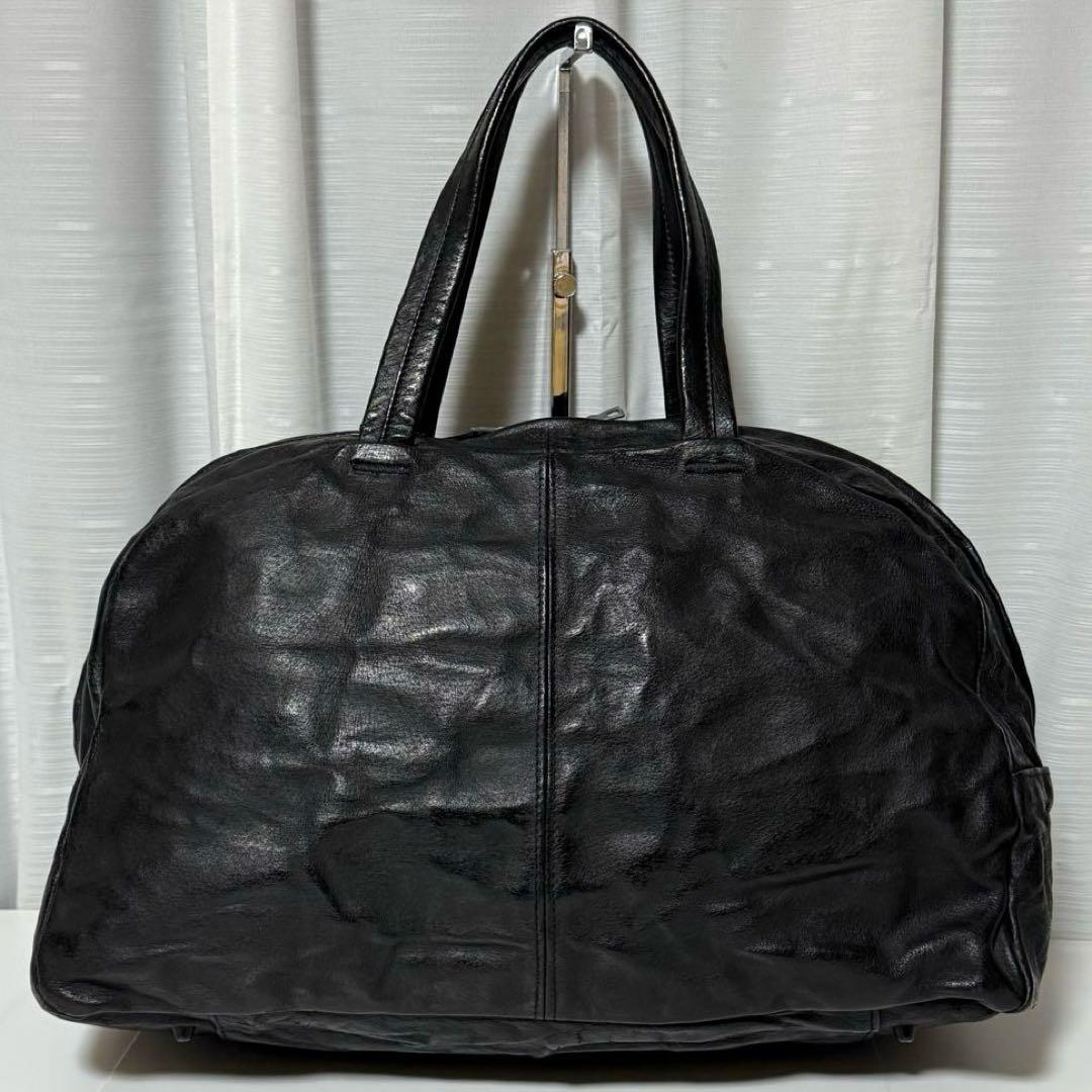 ⭐️極美品⭐️　イサムカタヤマバックラッシュ　ボストンバッグ　ブラック　レザー