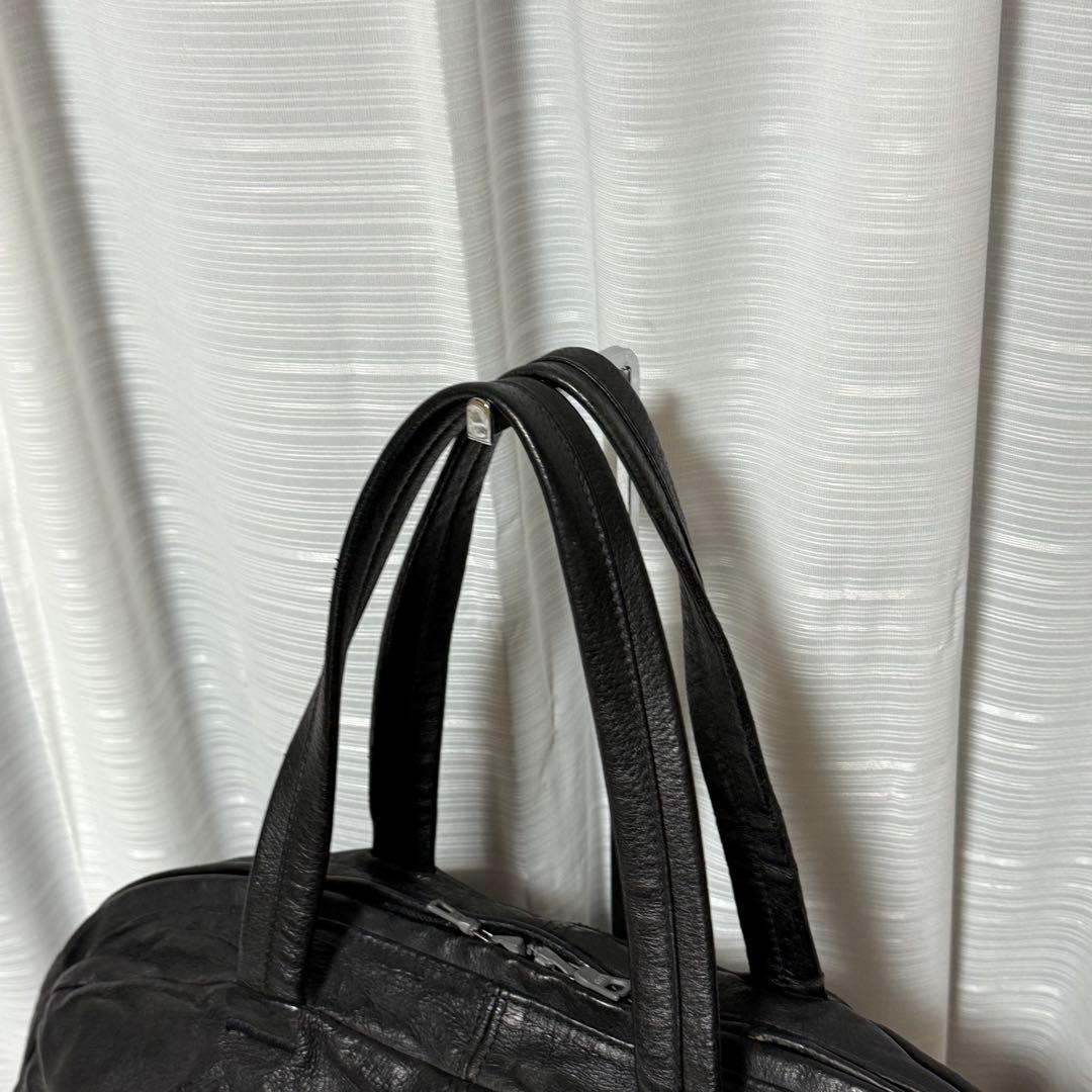 ⭐️極美品⭐️　イサムカタヤマバックラッシュ　ボストンバッグ　ブラック　レザー