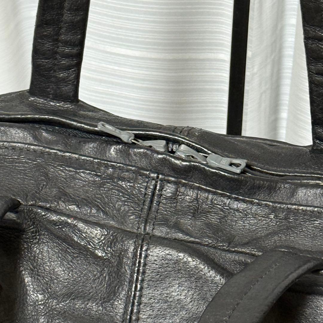 ⭐️極美品⭐️　イサムカタヤマバックラッシュ　ボストンバッグ　ブラック　レザー