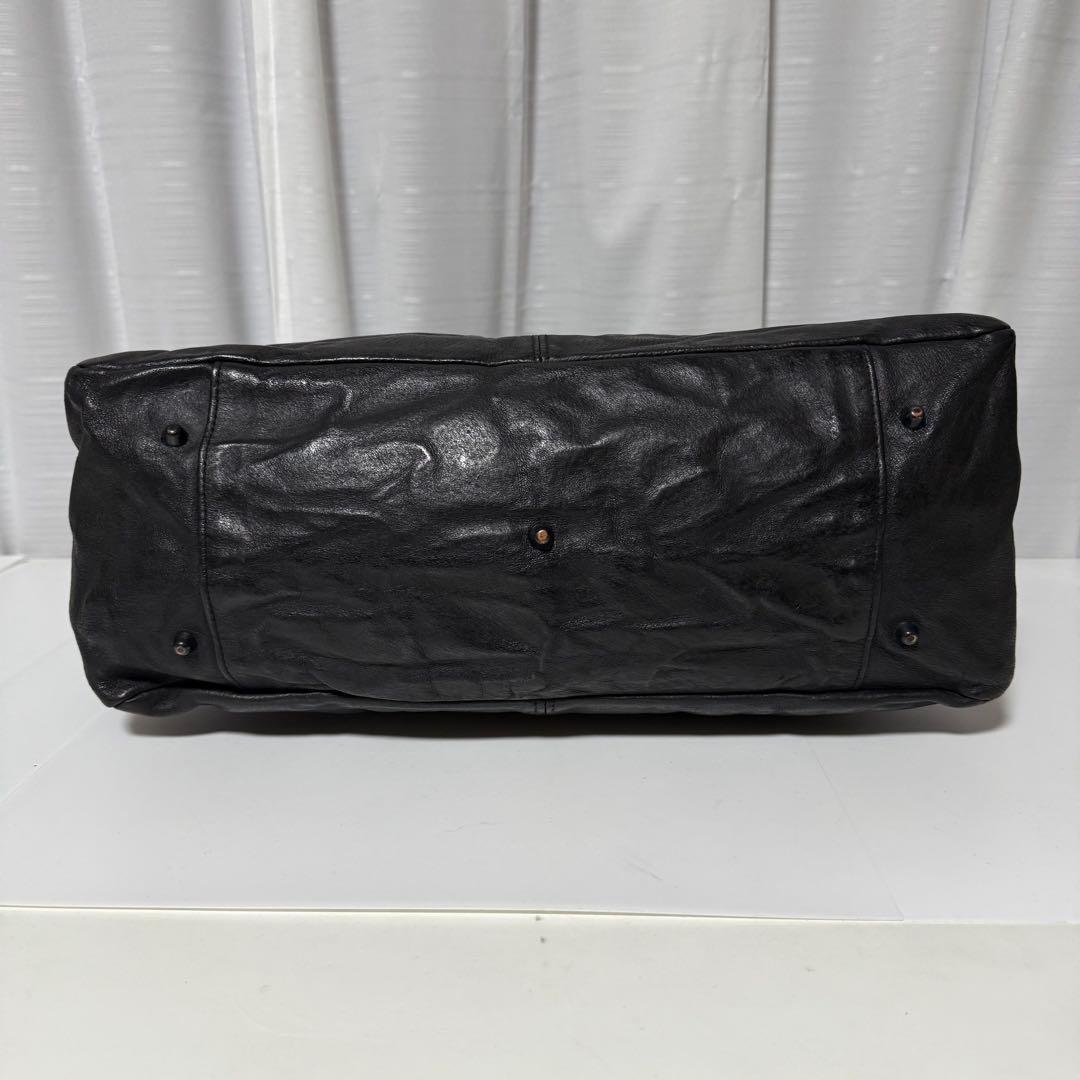 ⭐️極美品⭐️　イサムカタヤマバックラッシュ　ボストンバッグ　ブラック　レザー