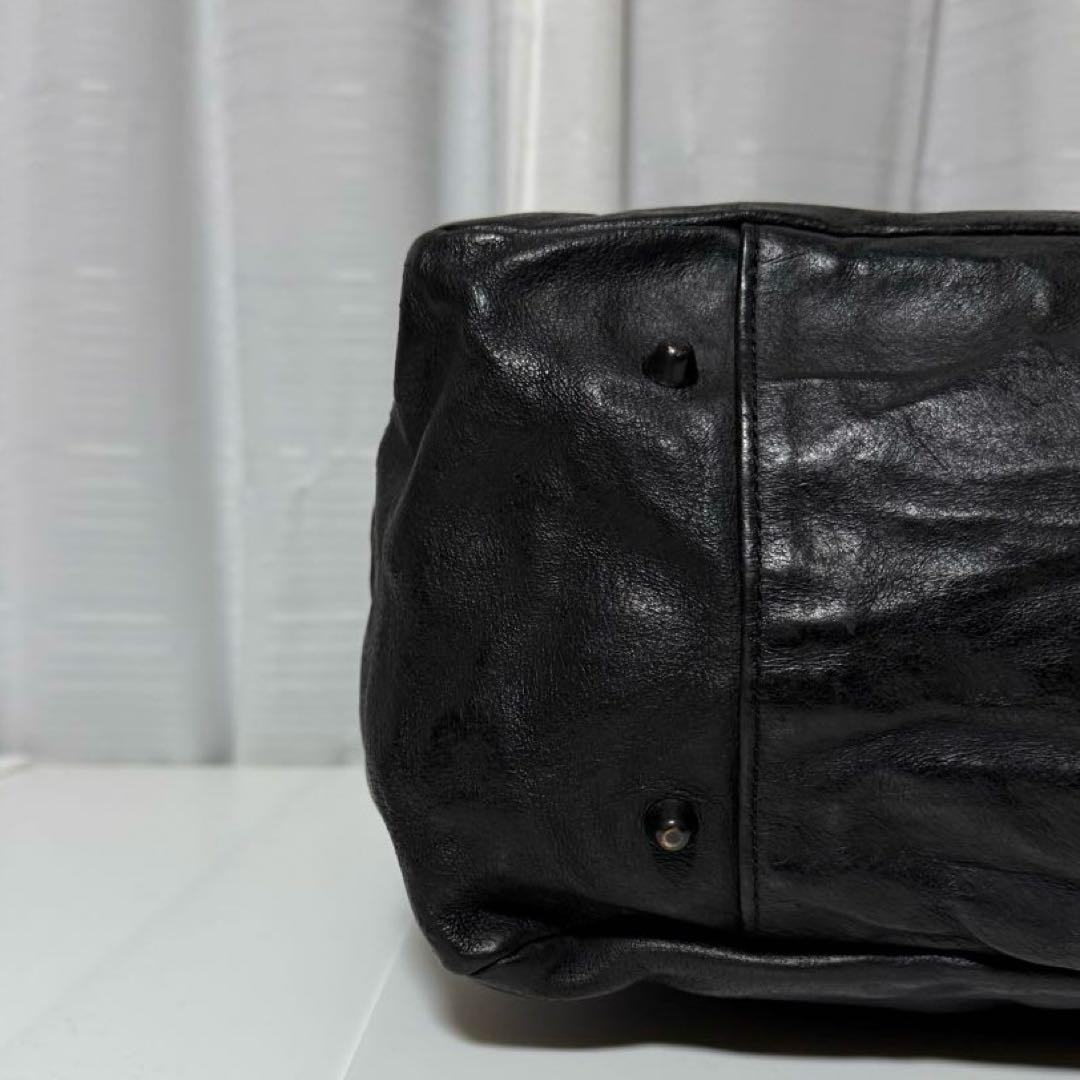 ⭐️極美品⭐️　イサムカタヤマバックラッシュ　ボストンバッグ　ブラック　レザー