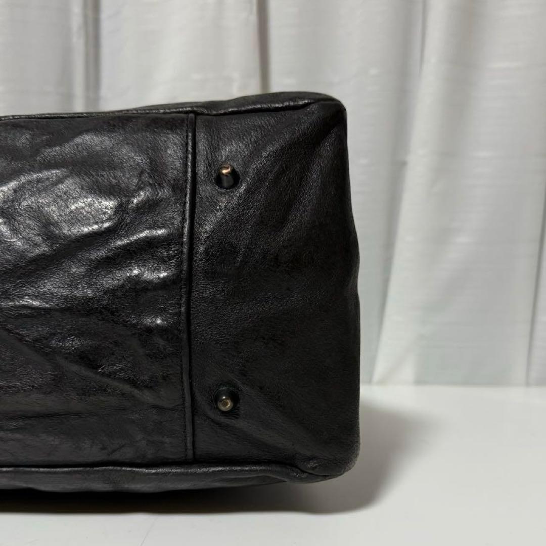 ⭐️極美品⭐️　イサムカタヤマバックラッシュ　ボストンバッグ　ブラック　レザー