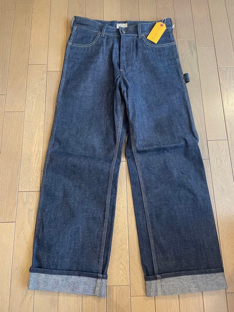 W30 At last&co 149 ペインターパンツデニム　カバーオール