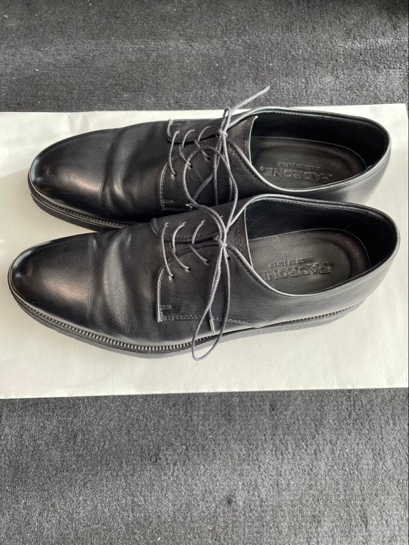 PADRONE レザーシューズ 黒 41 日本製