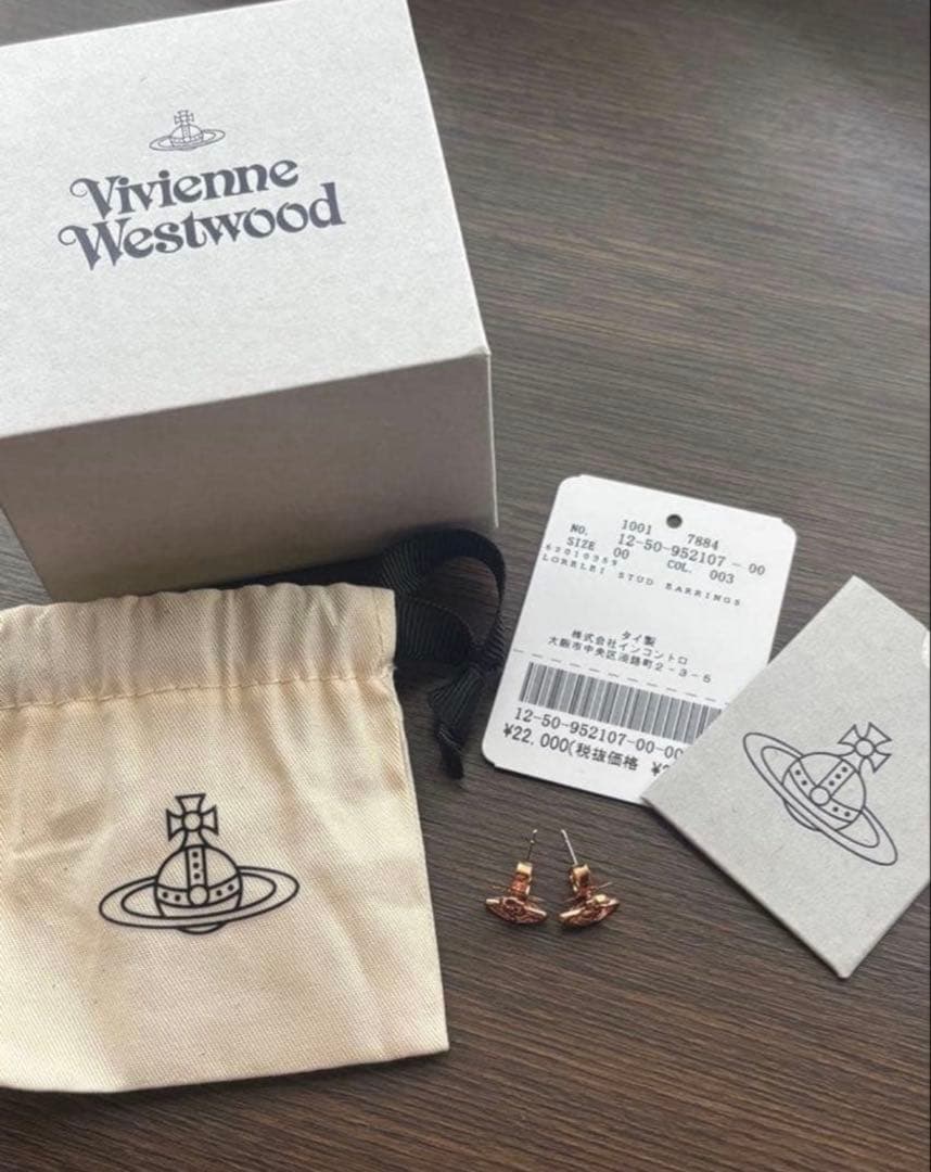 VivienneWestwood LORELEI ピアス ピンクゴールド　オーブ