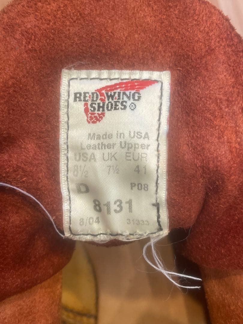 レッドウイング8131 アメリカ製