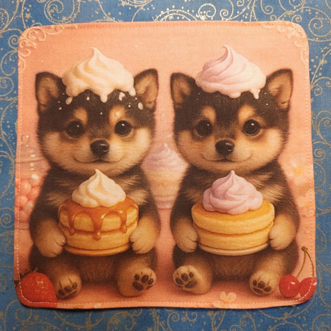 ご確認用　No1 モグモグ　ハンカチ5枚　パネル8枚　柴犬柄