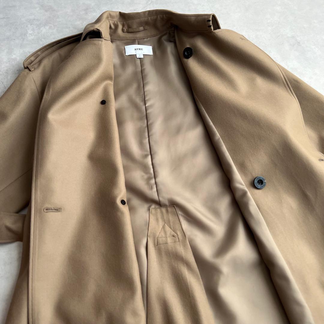 b*様 HYKE ハイク　FLANNEL TRENCH COAT ウールトレンチ