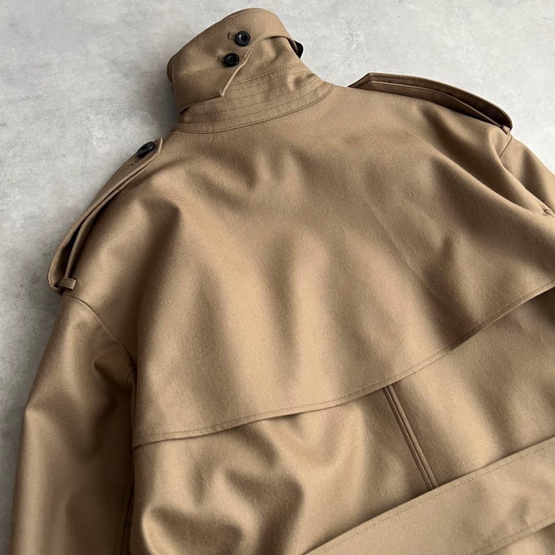 b*様 HYKE ハイク　FLANNEL TRENCH COAT ウールトレンチ