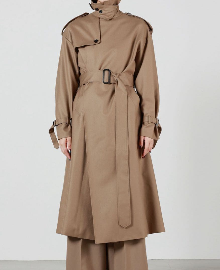 b*様 HYKE ハイク　FLANNEL TRENCH COAT ウールトレンチ