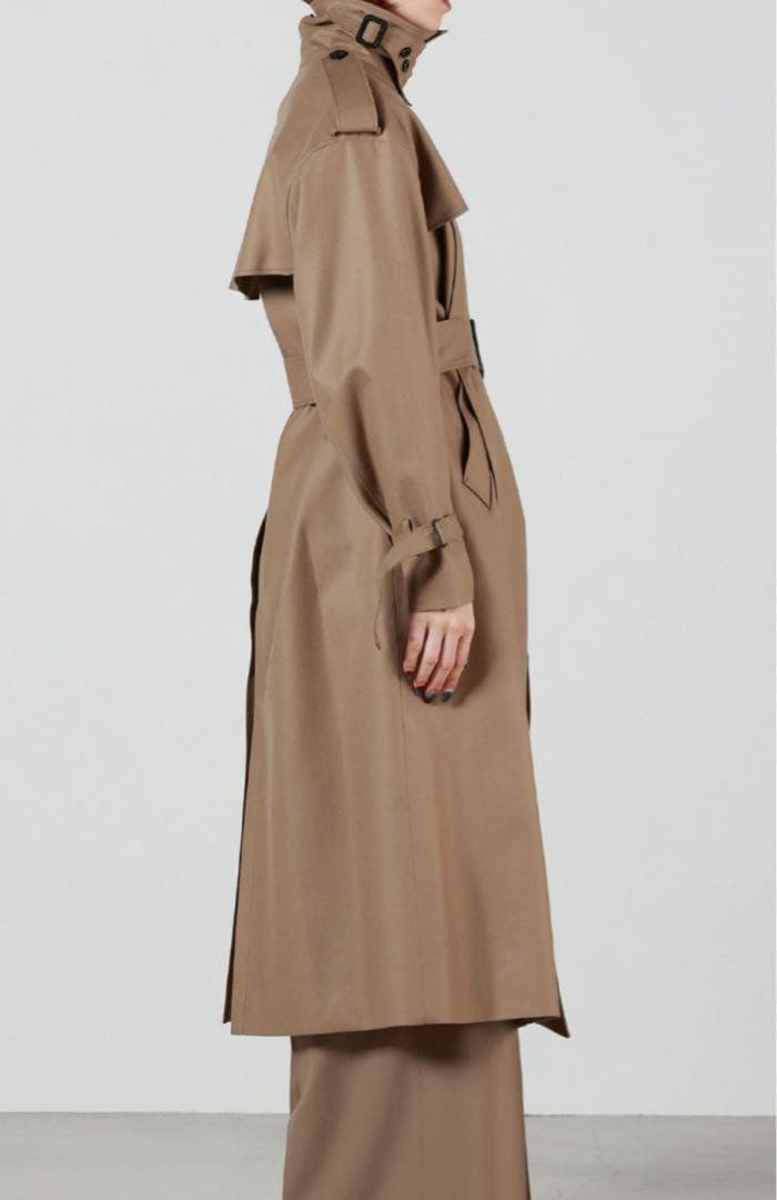 b*様 HYKE ハイク　FLANNEL TRENCH COAT ウールトレンチ