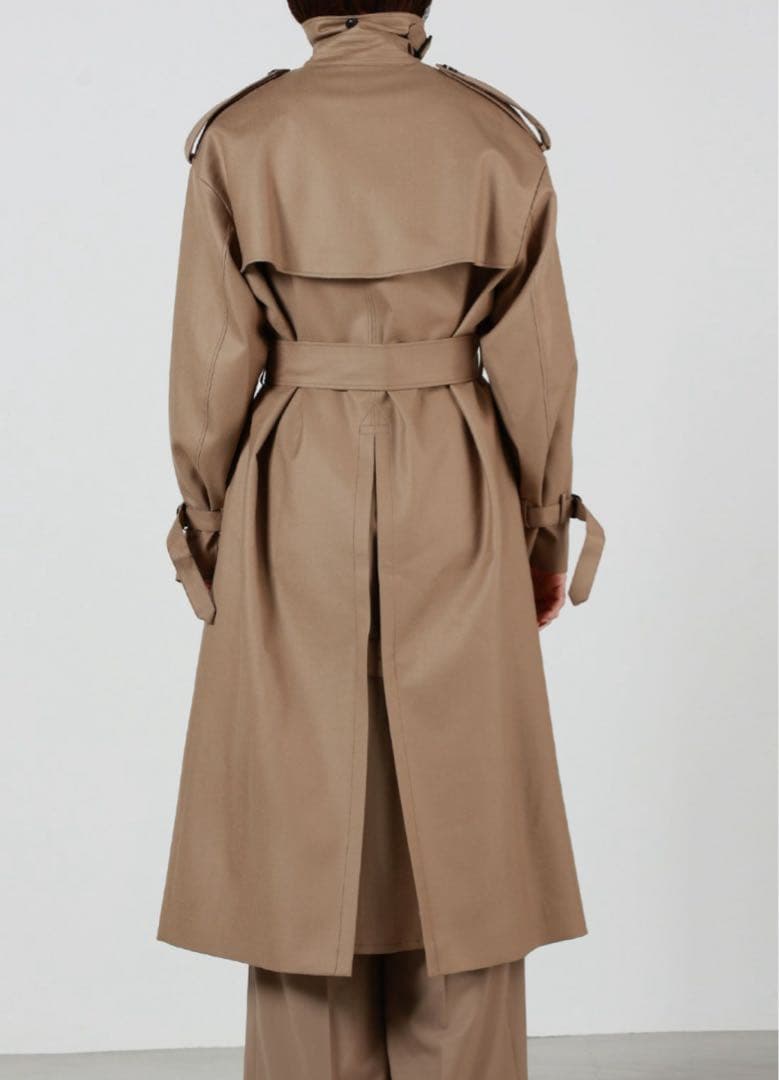 b*様 HYKE ハイク　FLANNEL TRENCH COAT ウールトレンチ