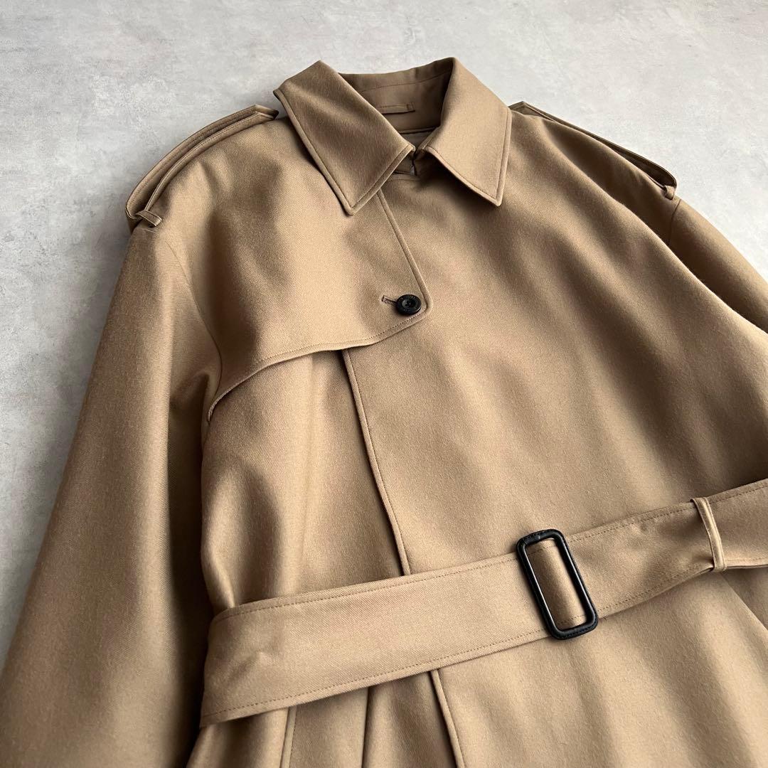 b*様 HYKE ハイク　FLANNEL TRENCH COAT ウールトレンチ
