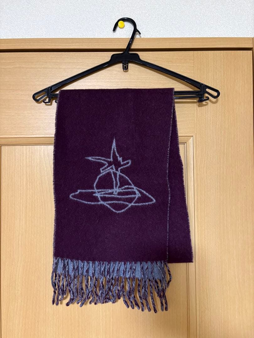 Vivienne Westwood マフラー パープル グレー