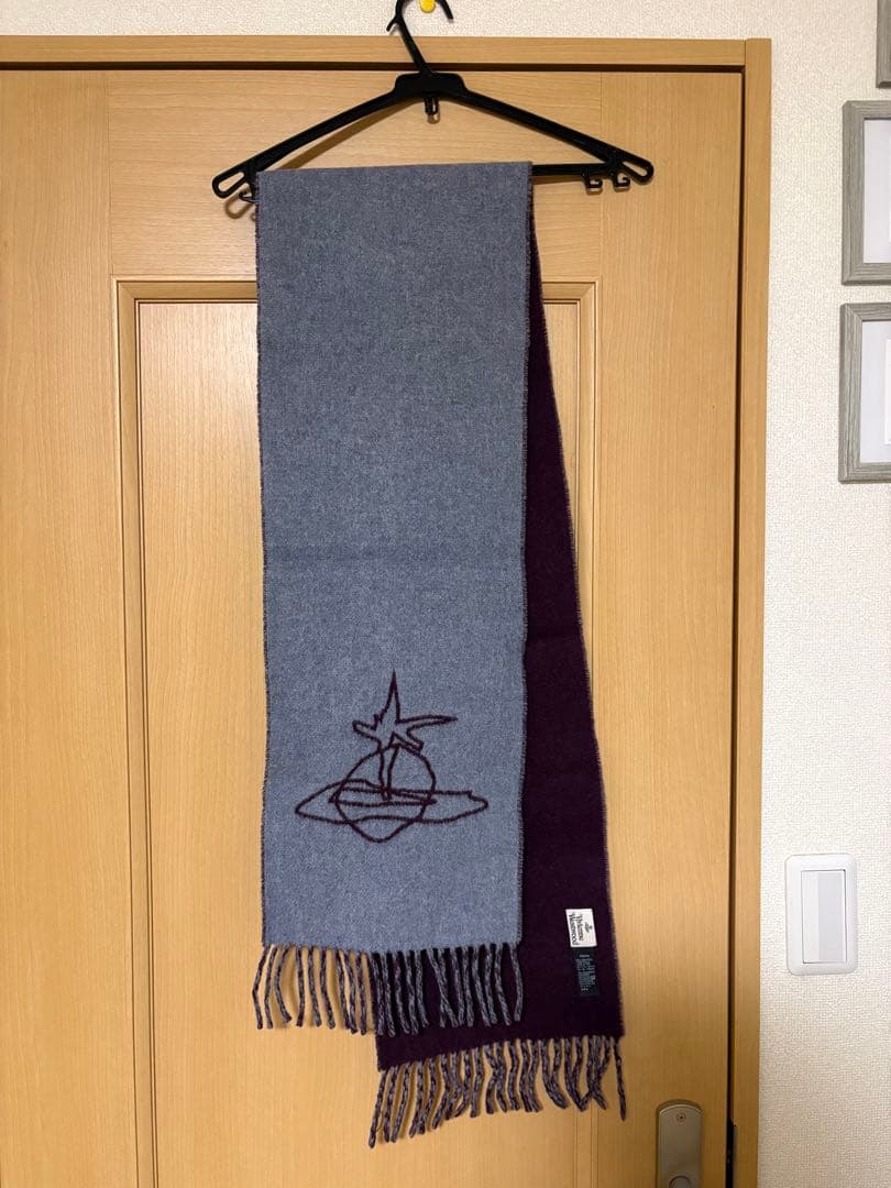 Vivienne Westwood マフラー パープル グレー