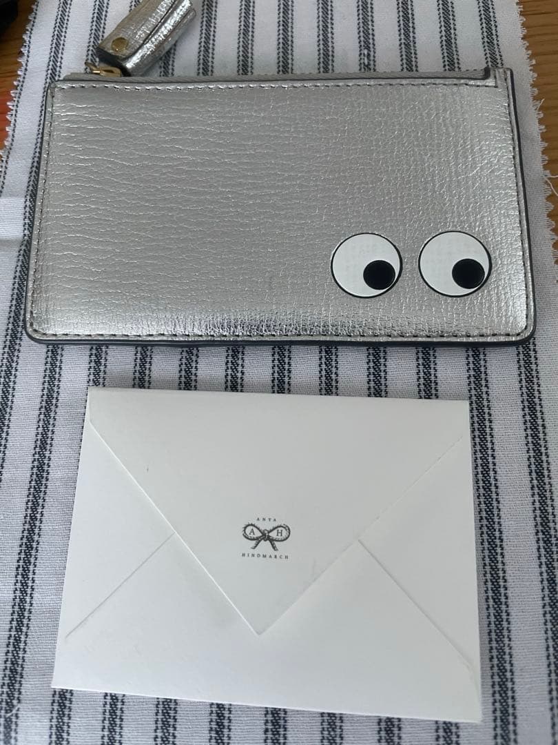 ゆき　アニヤハインドマーチ カードケース シルバー