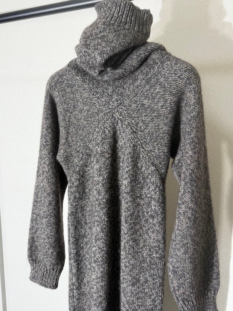 メゾンマルジェラ ハイネックニットワンピース ヴィンテージ