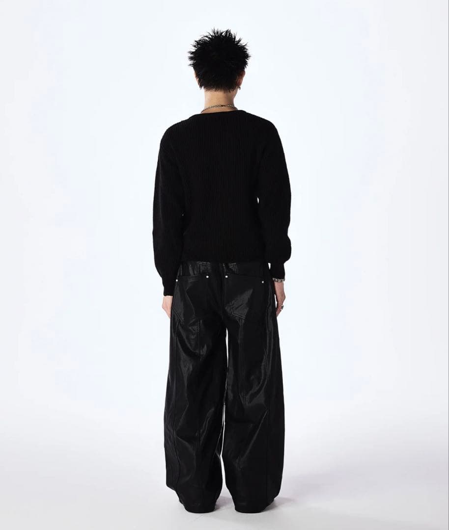パンツ Jentlouis Double Knee Leather Pants
