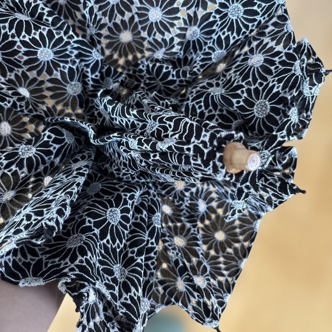 小宮商店　花柄レース折りたたみ日傘