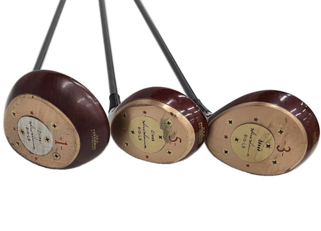 稀少！ヒロホンマ パーシモン BIG-LB 1w 3w 5W ウッド3本セット