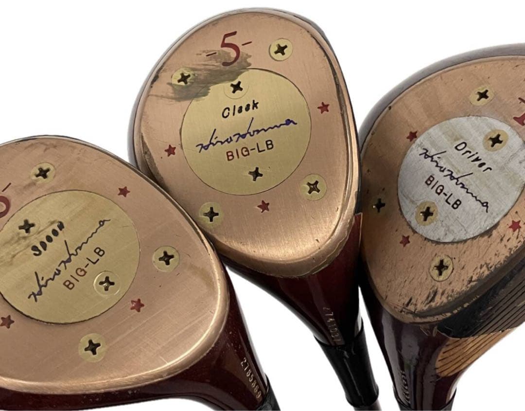 稀少！ヒロホンマ パーシモン BIG-LB 1w 3w 5W ウッド3本セット