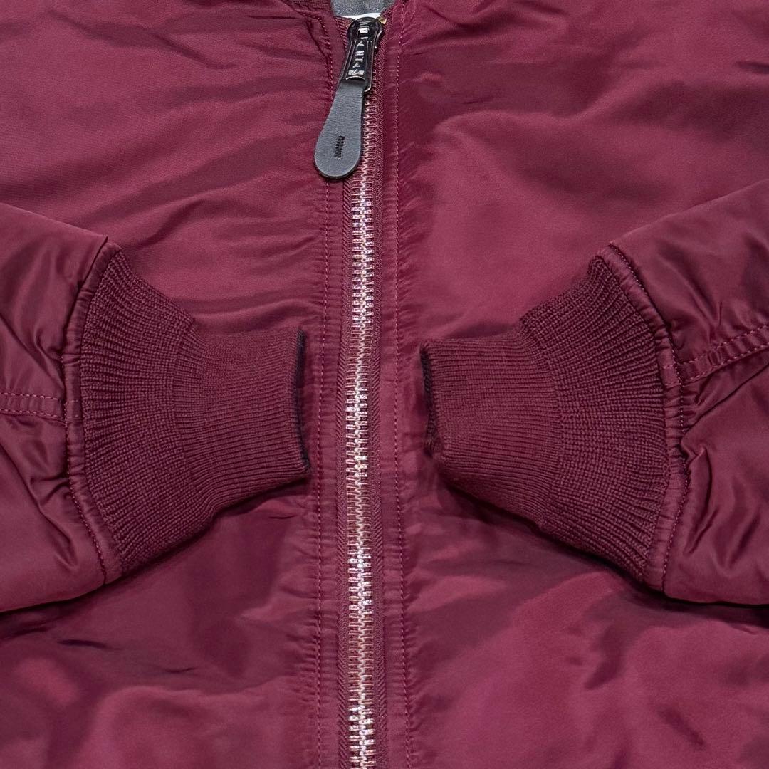 1814　アルファインダストリーズ　MA-1フライトジャケット　L　ボルドー