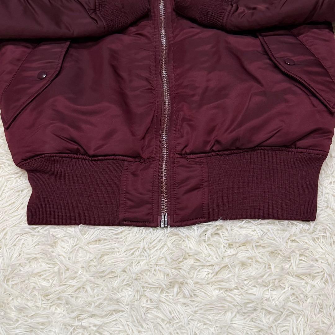 1814　アルファインダストリーズ　MA-1フライトジャケット　L　ボルドー