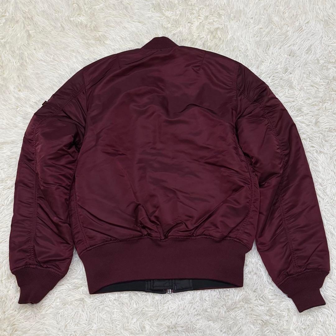1814　アルファインダストリーズ　MA-1フライトジャケット　L　ボルドー