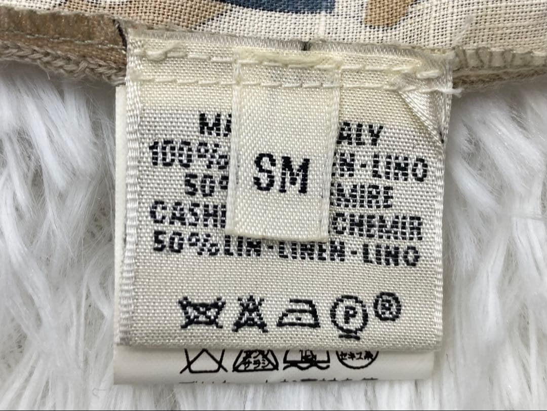 HERMES エルメス ハイネック ノースリーブ ベージュ レディース