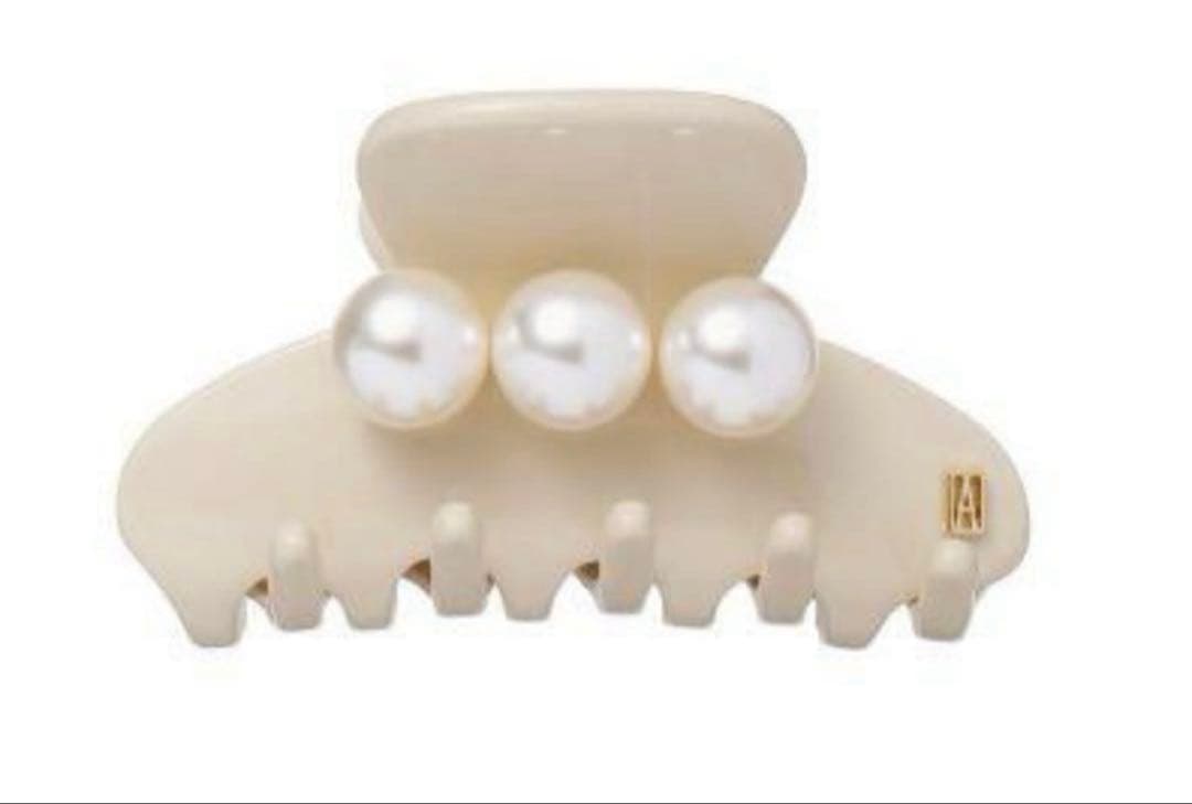 【新品未開封】アレクサンドル完売品パールクリップ　S ベージュ