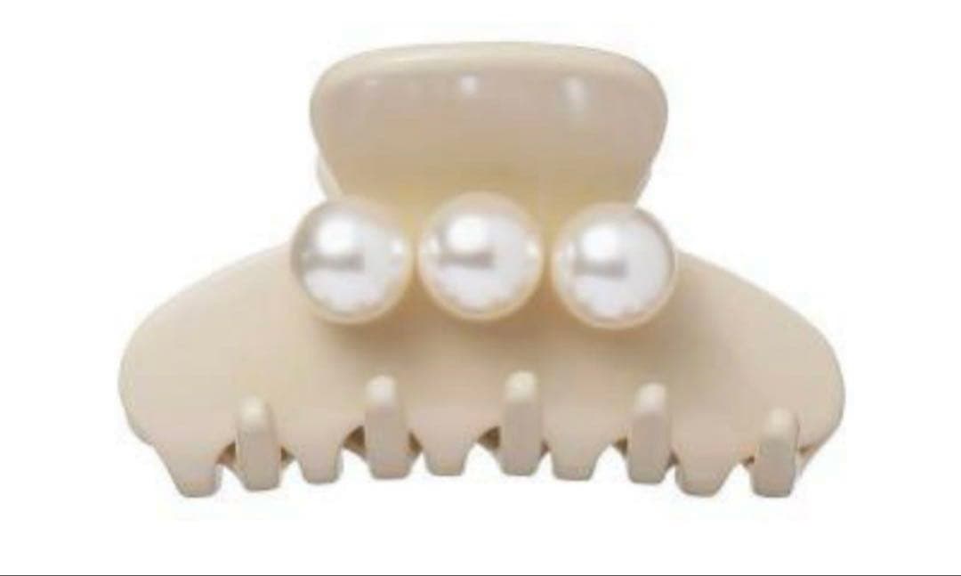 【新品未開封】アレクサンドル完売品パールクリップ　S ベージュ