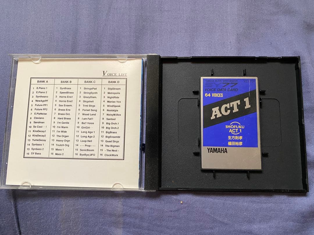 鍵盤楽器 YAMAHA SY/TG77 Voice Data Card SY77