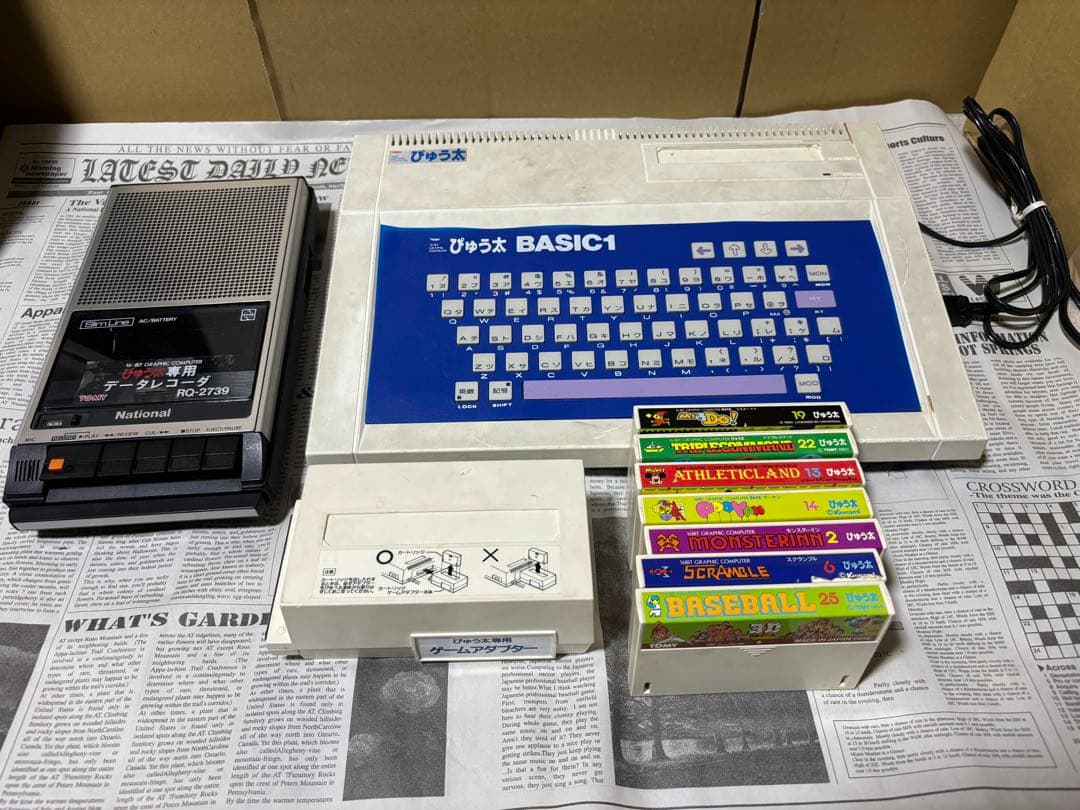 ぴゅう太　カセット7本　ゲームアダプター　データレコーダー