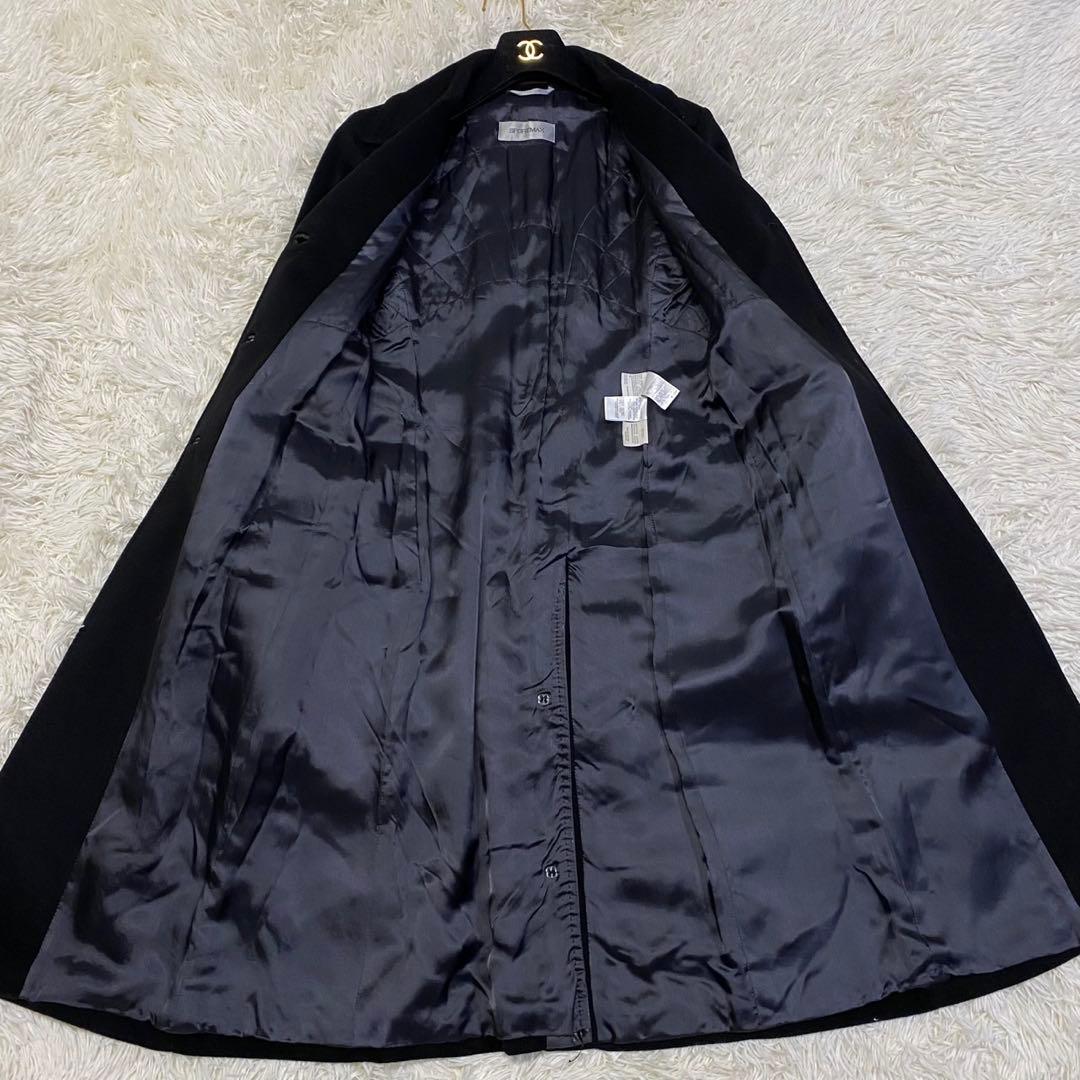 【美品✨】SPORT MAX ロング チェスターコート カシミヤ 女優襟 黒38
