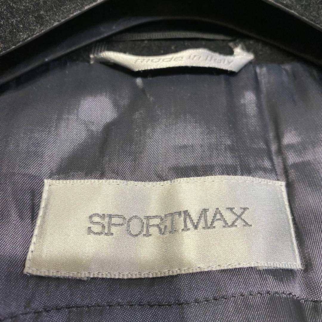 【美品✨】SPORT MAX ロング チェスターコート カシミヤ 女優襟 黒38