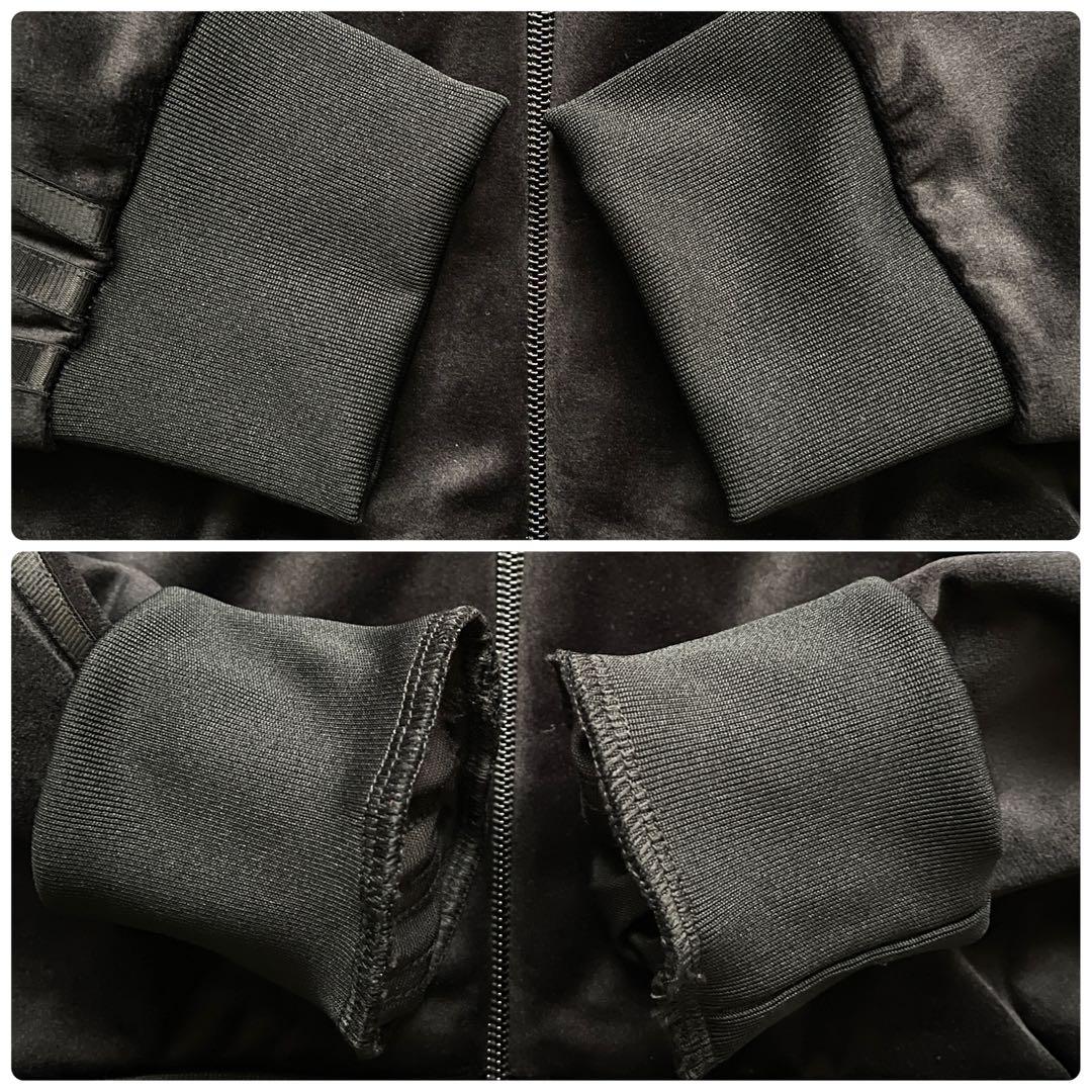 未使用 タグ付き adidas VELVET TRACK JACKET 黒/M