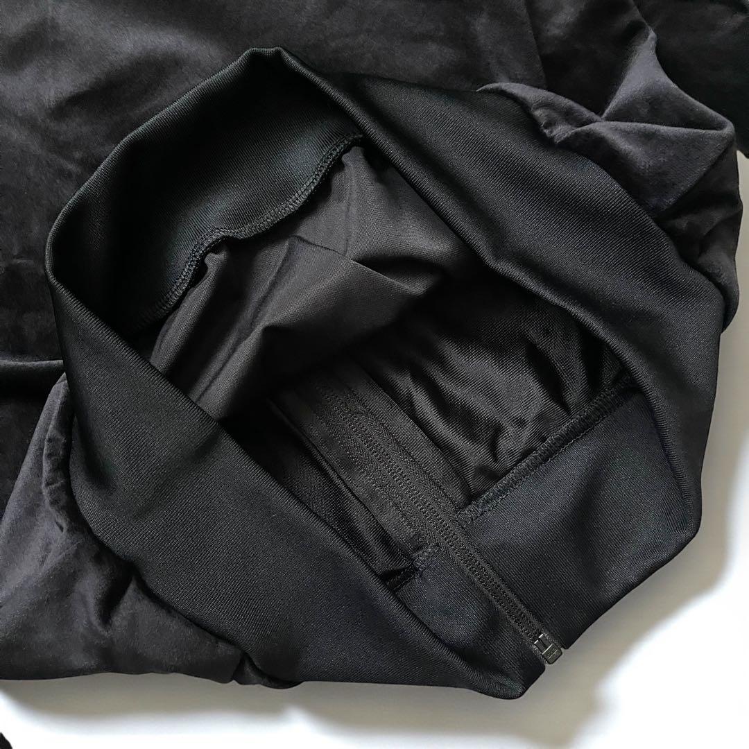 未使用 タグ付き adidas VELVET TRACK JACKET 黒/M