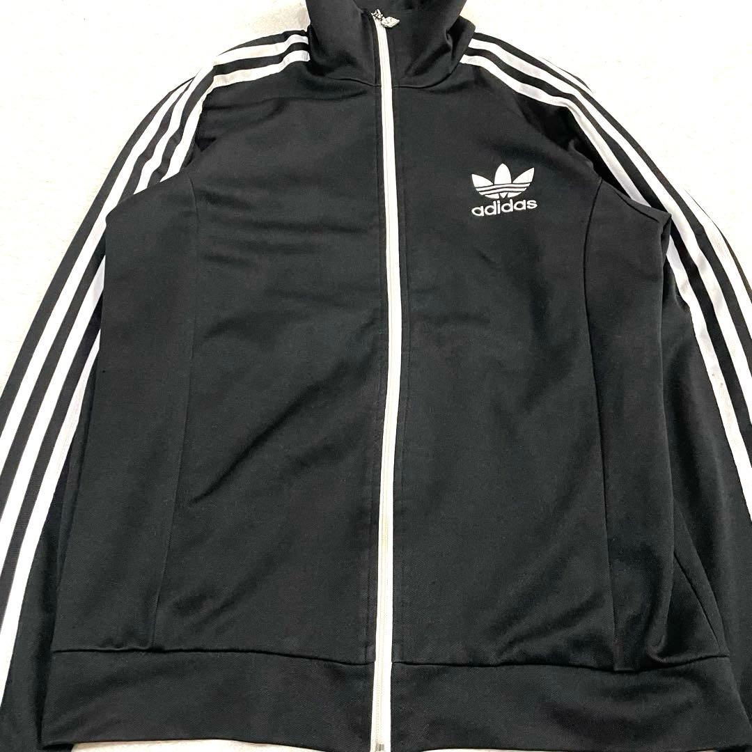 アディダス トラックジャケット ジャージ トレフォイル 刺繍ロゴ　XL