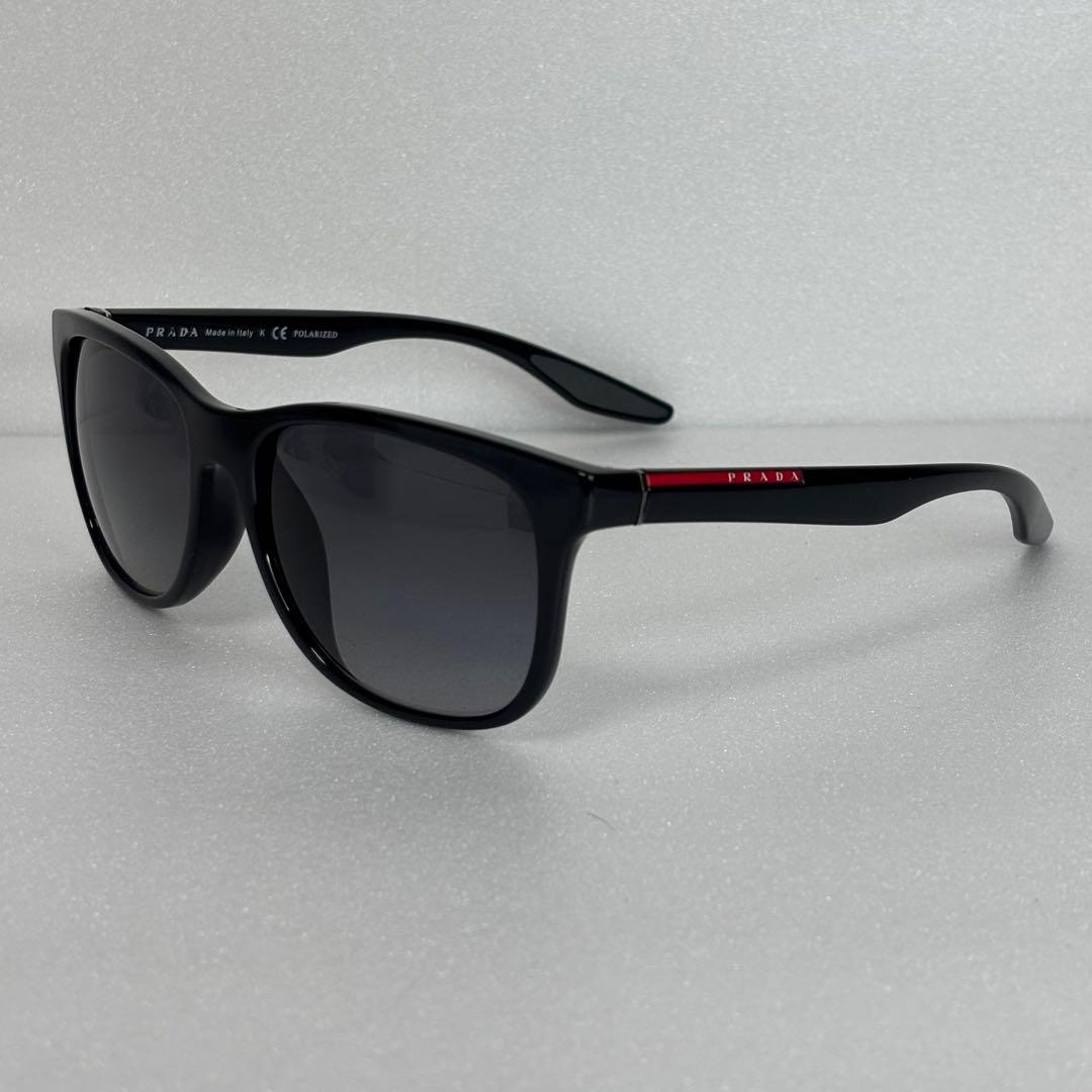 プラダ スポーツ ウェリントン サングラス アイウェア ブランド ロゴ ブラック