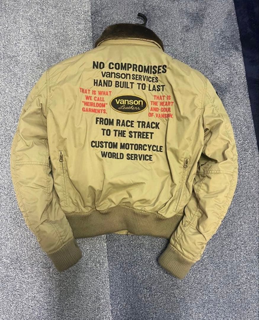 Vanson バイクジャケット　MA-1 B15-D