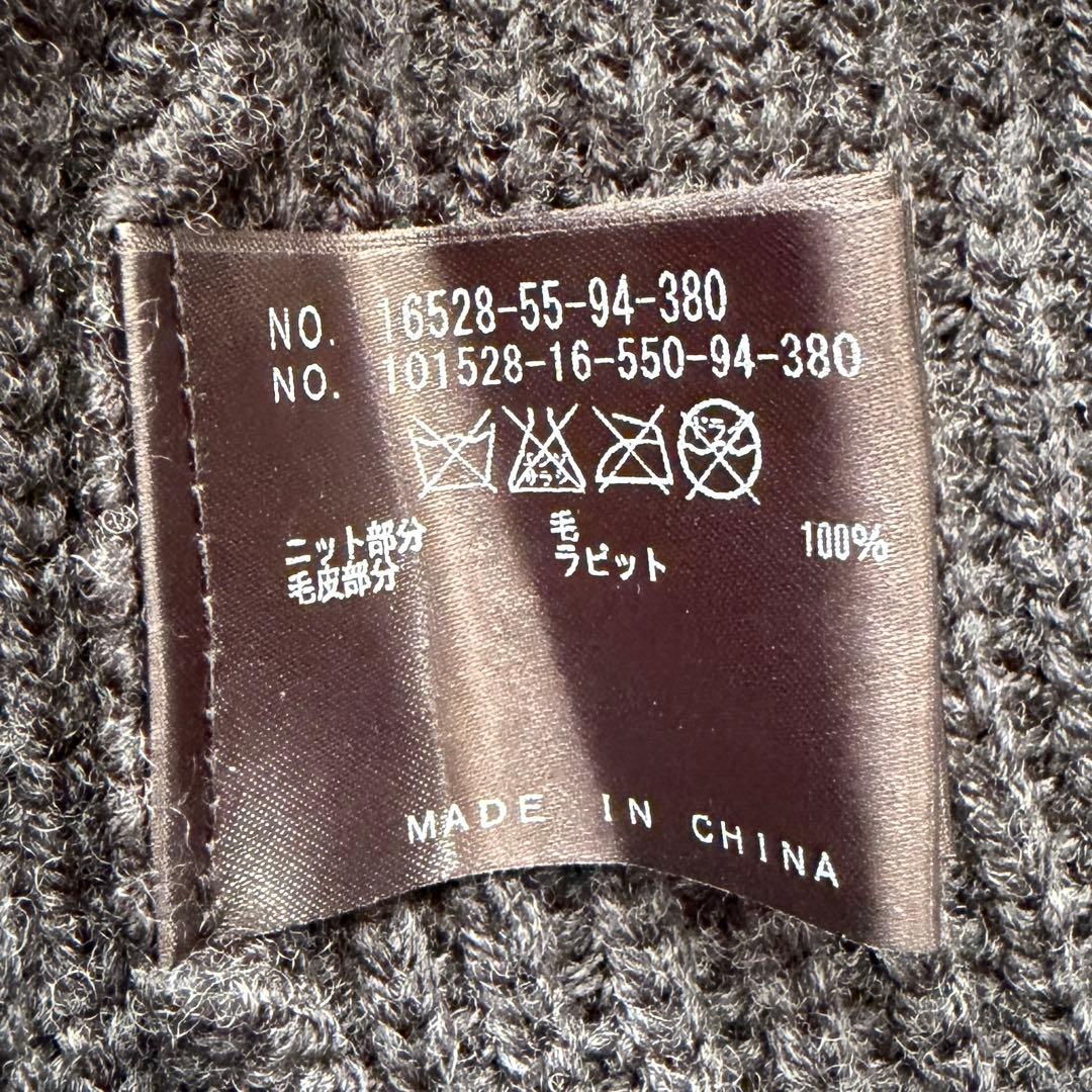 【まーや ✨】ANAYI ラビットファー切り替えニット ジレロングジレ38