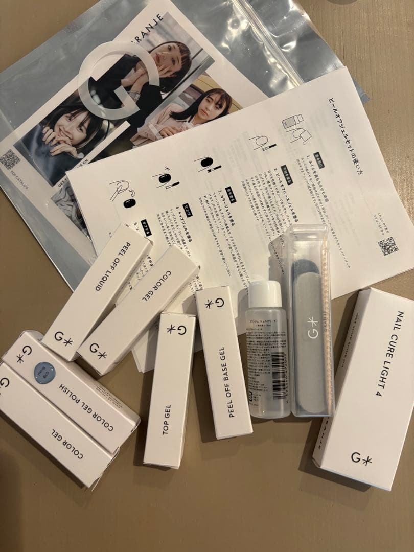 グランジェ　ピールオフジェルセット + 3カラー⭐︎ライト4