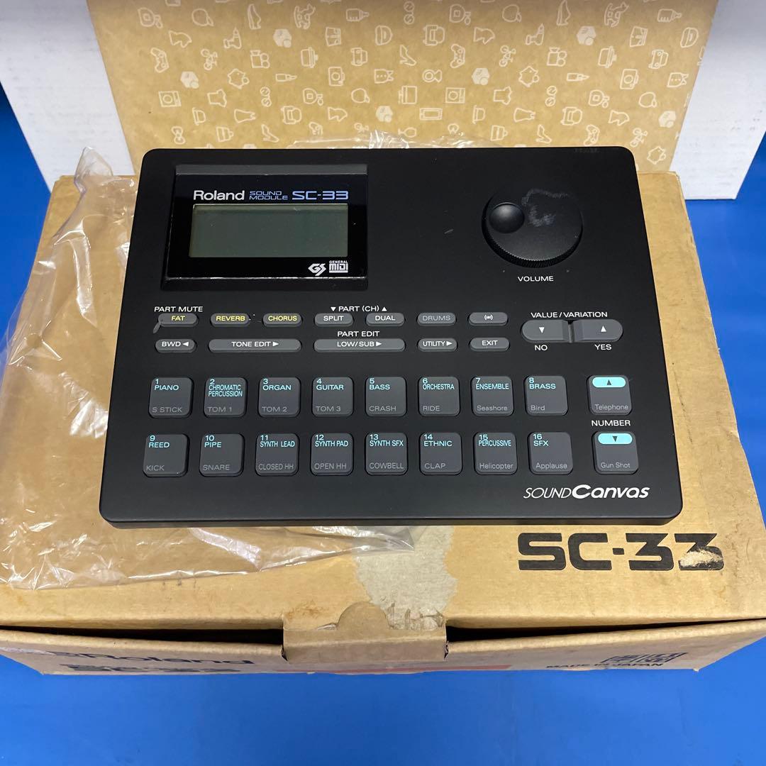 Roland サウンド モジュール SC-33 箱付き